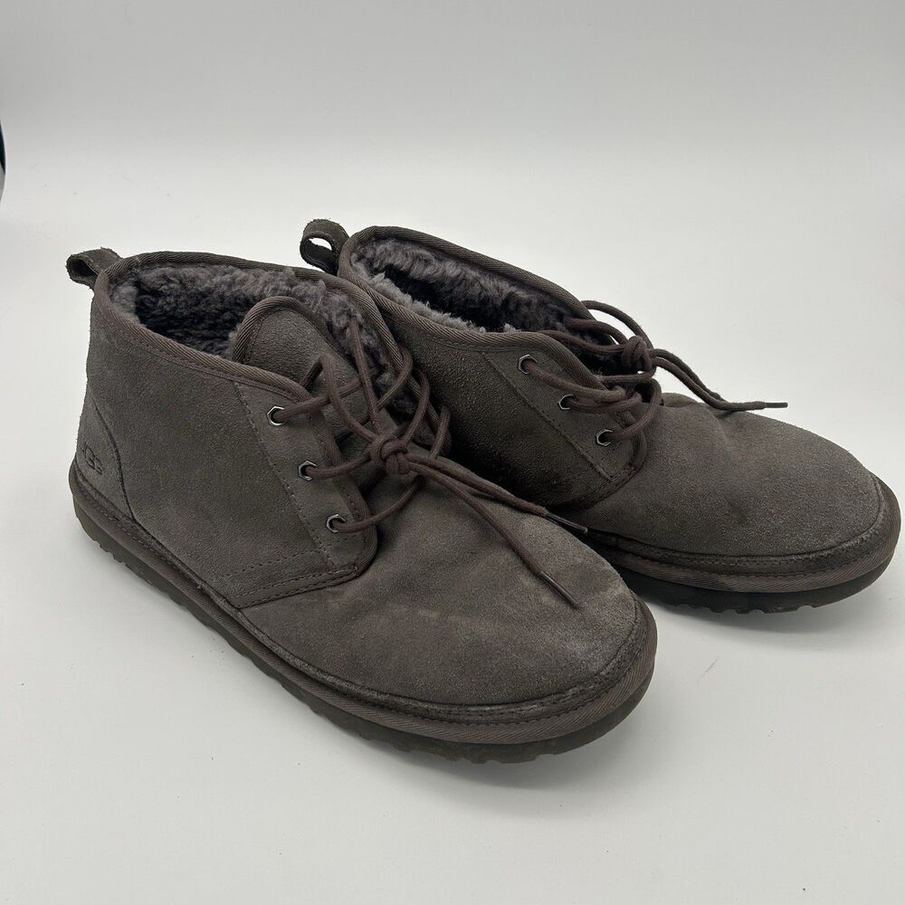 UGG Neumel Suede Shearling Lined Chukka Boots Brown Men’s Size 12